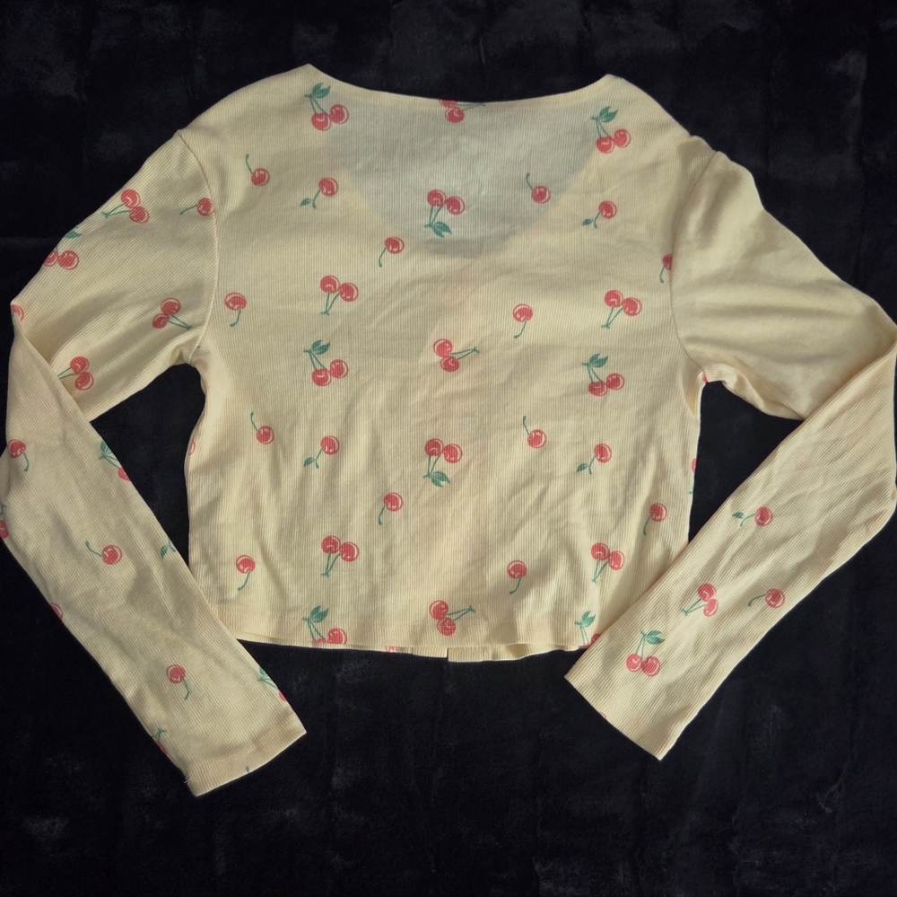 Hello Kitty Cream Cherry Button-Up - image 6